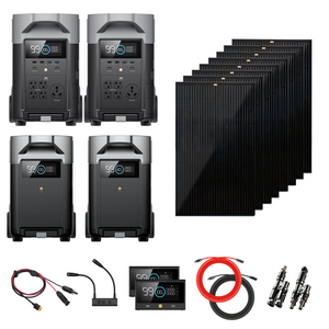 Complete Solar Kit | EcoFlow DELTA PRO 120V/240V Solar Kits | Choose Your Custom Kit