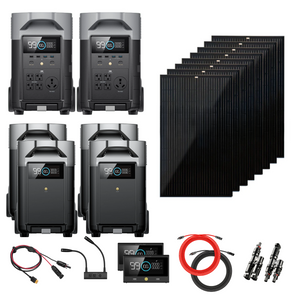 Complete Solar Kit | EcoFlow DELTA PRO 120V/240V Solar Kits | Choose Your Custom Kit