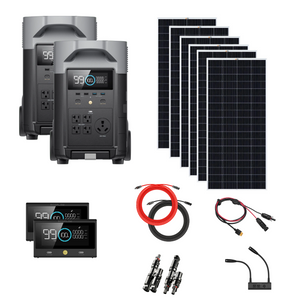 Complete Solar Kit | EcoFlow DELTA PRO 120V/240V Solar Kits | Choose Your Custom Kit