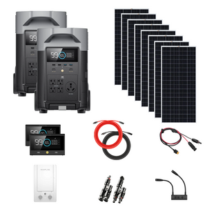 Complete Solar Kit | EcoFlow DELTA PRO 120V/240V Solar Kits | Choose Your Custom Kit