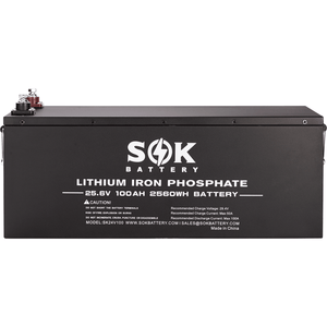 SOK Battery 100Ah 24v LiFePO4 Battery Solar Battery