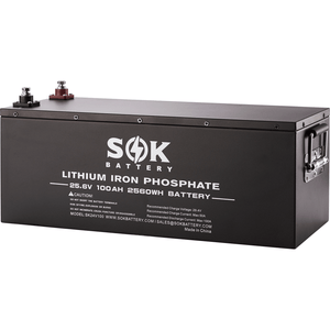 SOK Battery 100Ah 24v LiFePO4 Battery Solar Battery