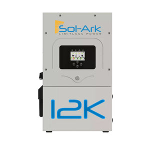 Complete Hybrid Solar Kit | Sol-Ark 12K Inverter | KONG ELITE MAX 19kWh Lithium Battery Bank | 18 x 400W Rigid Solar Panels